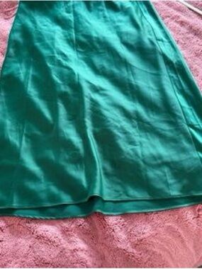 Dynamite Teal A-Line Midi Skirt